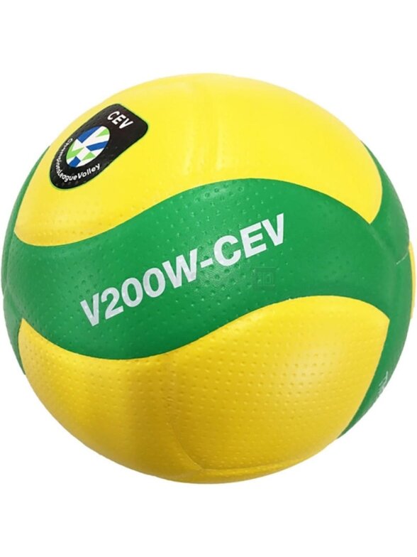 Tinklinio kamuolys varžybinių Mikasa geltona-žalia V200W CEV Tinklinio kamuolys varžybinių Mikasa geltona-žalia V200W CEV