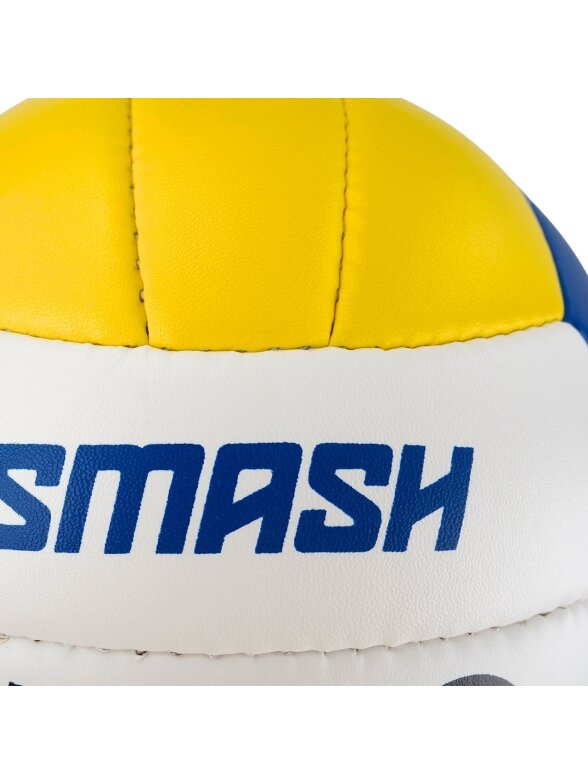 Tinklinio kamuolys NO10 Smash balta, mėlyna ir geltona 3 Tinklinio kamuolys NO10 Smash balta, mėlyna ir geltona 3