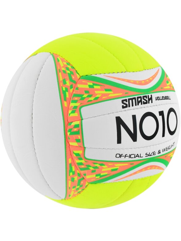 Tinklinio kamuolys NO10 Smash Green baltai žalias 56063 B 1