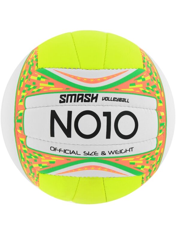 Tinklinio kamuolys NO10 Smash Green baltai žalias 56063 B