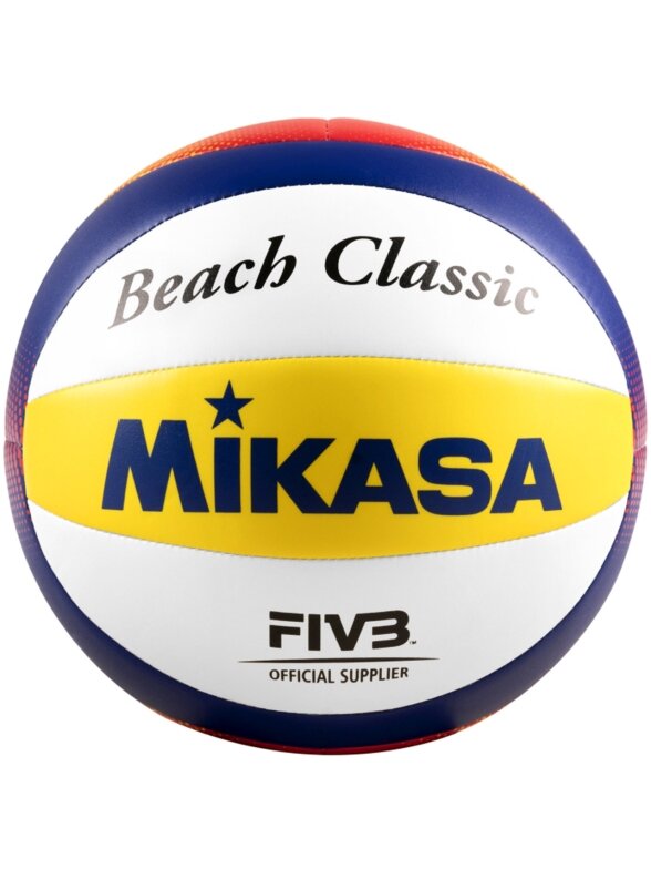 Mikasa Beach Classic paplūdimio tinklinis balta-geltona-mėlyna BV552C-WYBR Mikasa Beach Classic paplūdimio tinklinis balta-geltona-mėlyna BV552C-WYBR