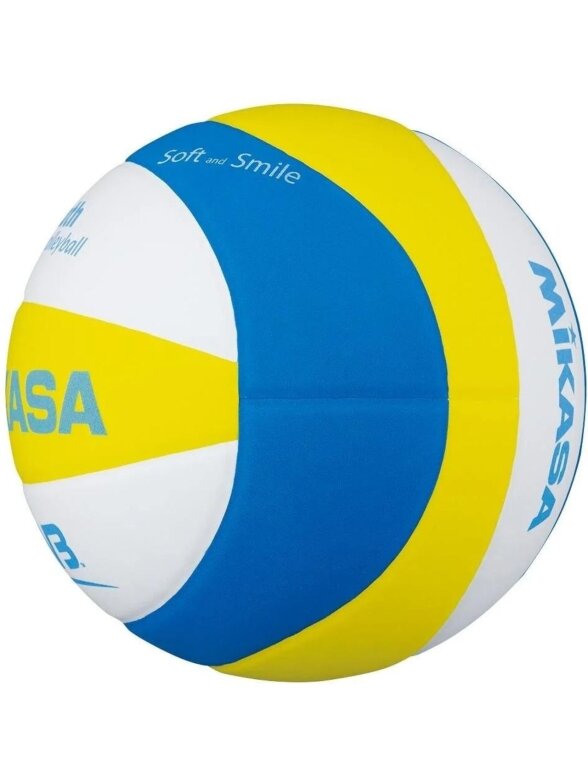 Mikasa SBV paplūdimio tinklinis geltona-mėlyna-balta 1