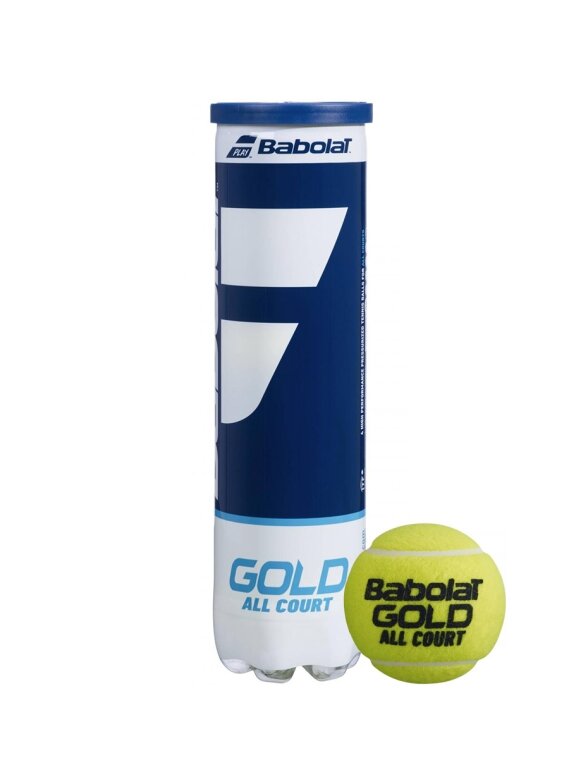 Piłki do tenisa ziemnego Babolat Gold All Court 4szt. 502085 Piłki do tenisa ziemnego Babolat Gold All Court 4szt. 502085
