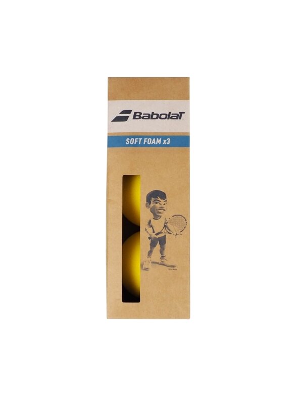 Piłki tenisowe juniorskie Babolat Soft Foam 3szt żółte 501058