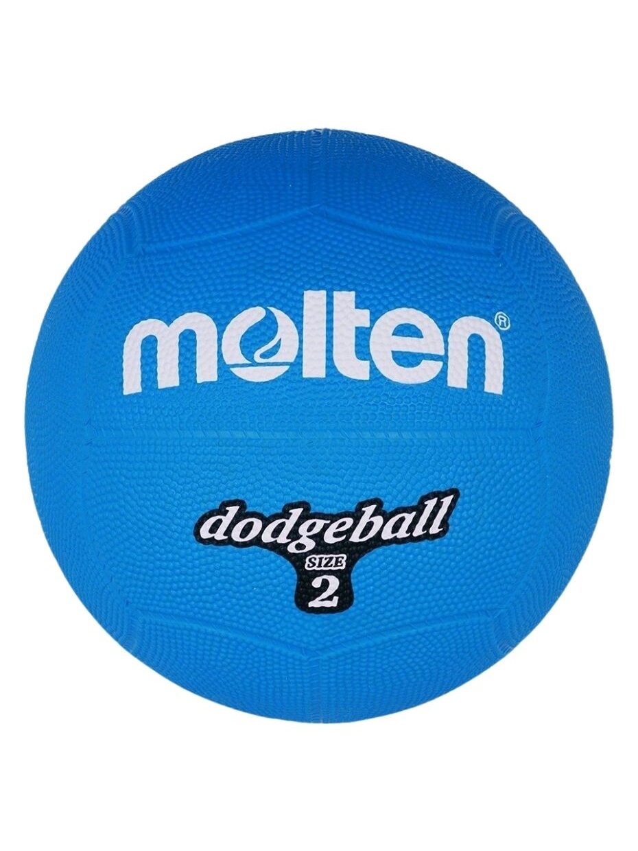 Molten Dodgeball DB2-B guminis kamuoliukas, 2 dydis, mėlynas Molten Dodgeball DB2-B guminis kamuoliukas, 2 dydis, mėlynas