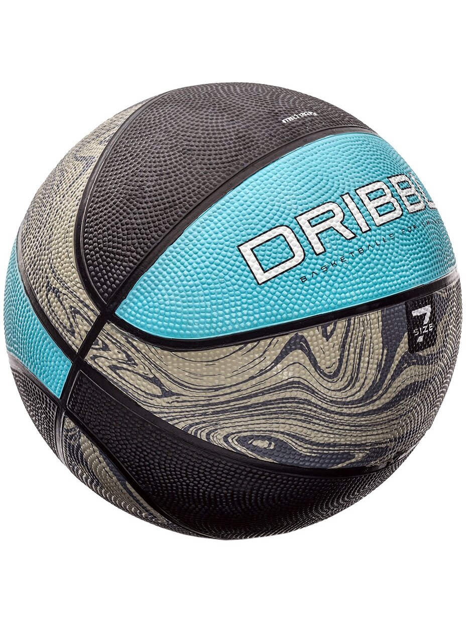 Meteor Dribble krepšinio kamuolys pilkai mėlynas 07091 1