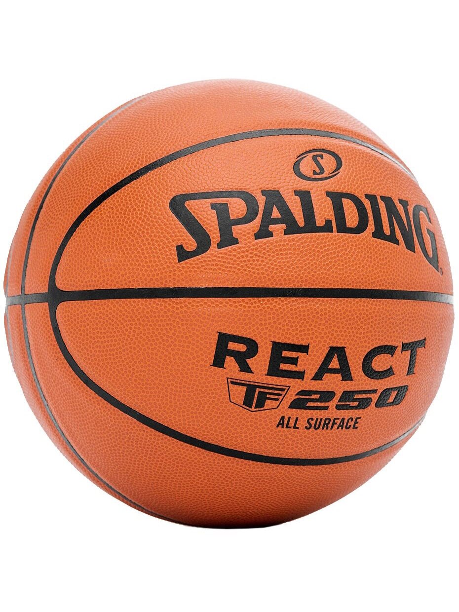 Spalding React TF-250 krepšinis, 6 dydis, rudas 76802Z 1 Spalding React TF-250 krepšinis, 6 dydis, rudas 76802Z 1