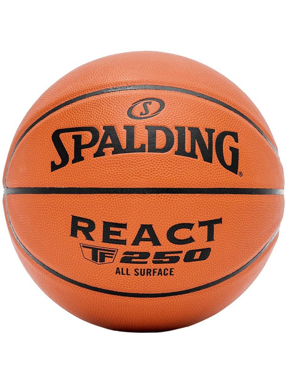 Spalding React TF-250 krepšinis, 6 dydis, rudas 76802Z Spalding React TF-250 krepšinis, 6 dydis, rudas 76802Z