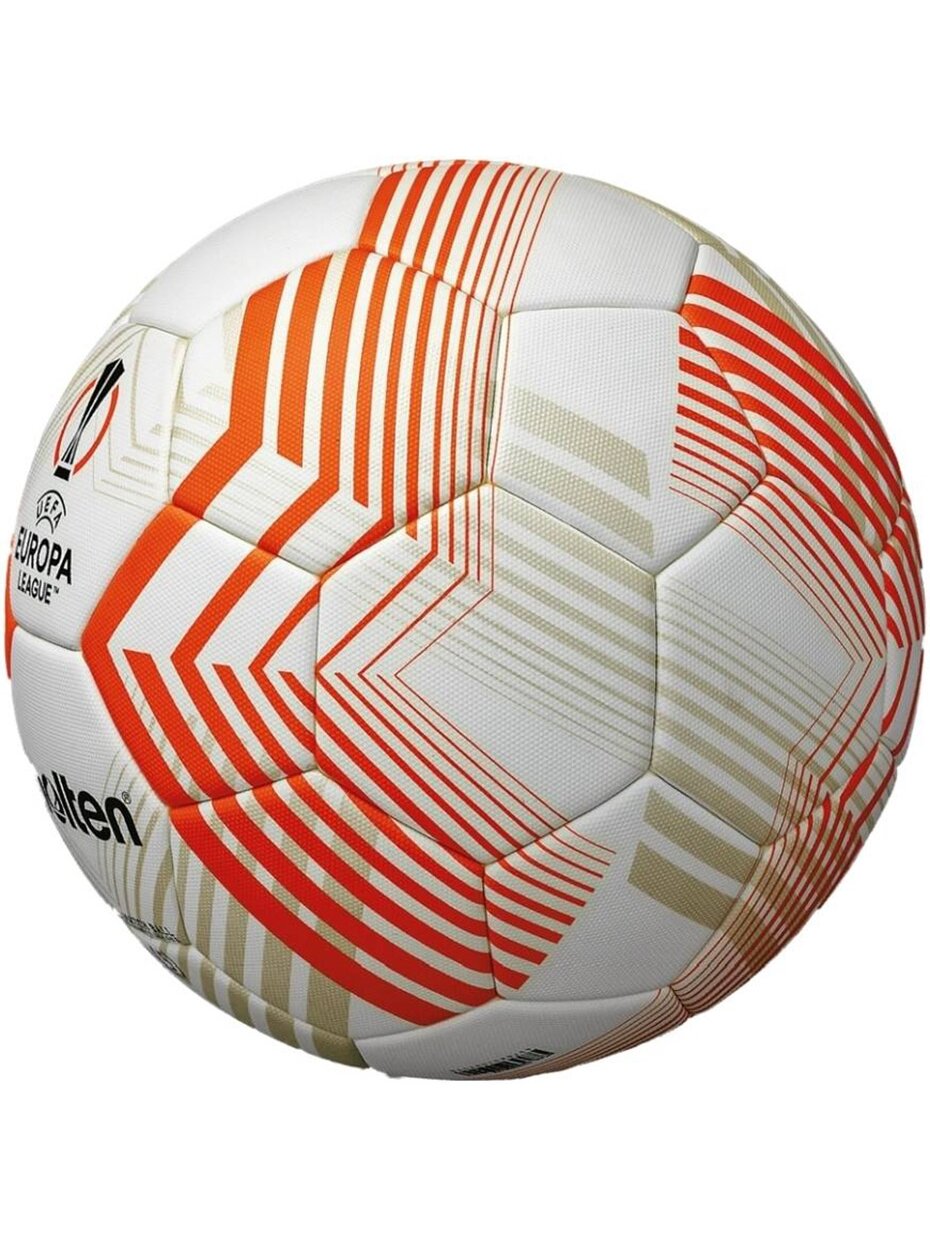 Futbolas Molten FIFA Oficiali UEFA Europos lygos Acentec balta ir oranžinė F5U5000-23 1 Futbolas Molten FIFA Oficiali UEFA Europos lygos Acentec balta ir oranžinė F5U5000-23 1