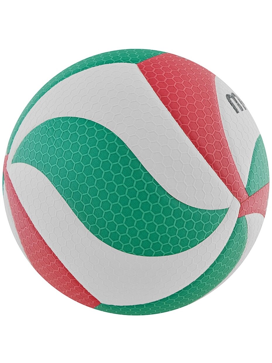 Molten V5M5000 FIVB tinklinio kamuolys, balta, raudona ir žalia 1 Molten V5M5000 FIVB tinklinio kamuolys, balta, raudona ir žalia 1