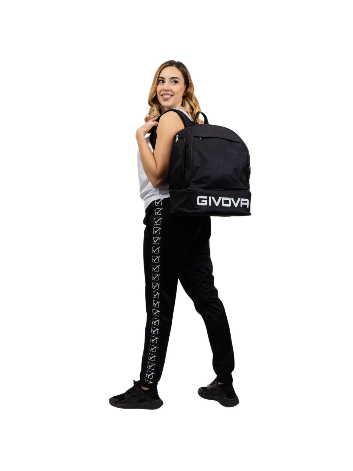 Givova Zaino Sport Small kuprinė su sustandintu dugnu, juoda, B029-0010-UNICA 1