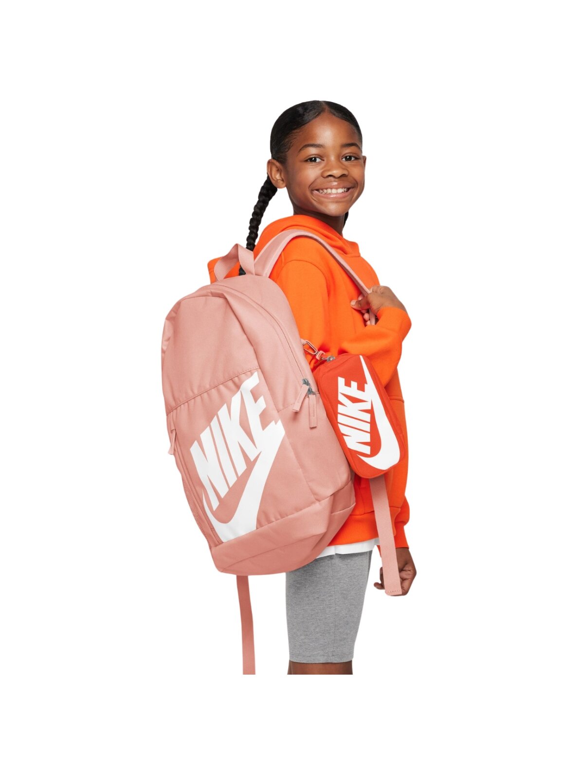 Nike Elemental kuprinė persikų spalvos + oranžinis penalė HJ4186 800