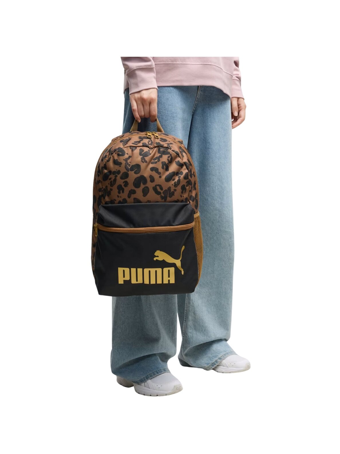 Puma kuprinė Phase AOP, ruda-juoda / leopardo raštas, 91169 16 Puma kuprinė Phase AOP, ruda-juoda / leopardo raštas, 91169 16