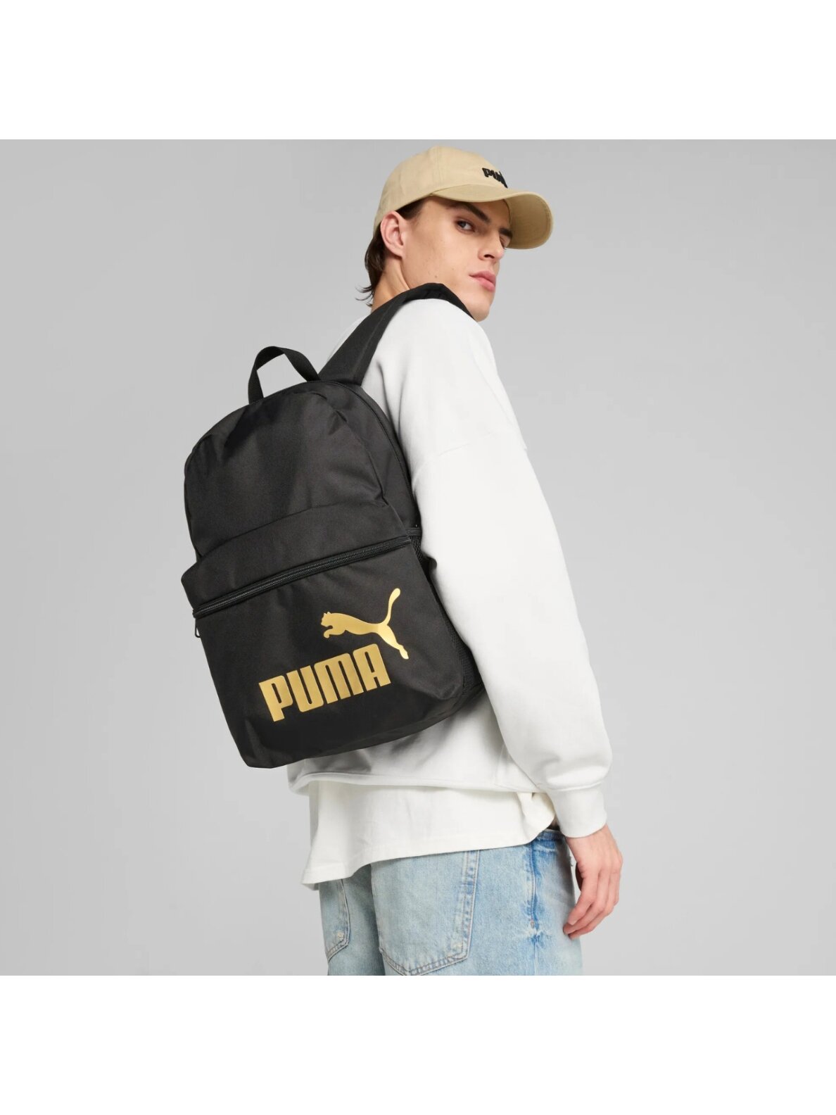 Puma Phase kuprinė juoda ir auksinė 91164 03 5 Puma Phase kuprinė juoda ir auksinė 91164 03 5