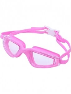 Plaukimo akiniai su ausų kištukais rožiniai