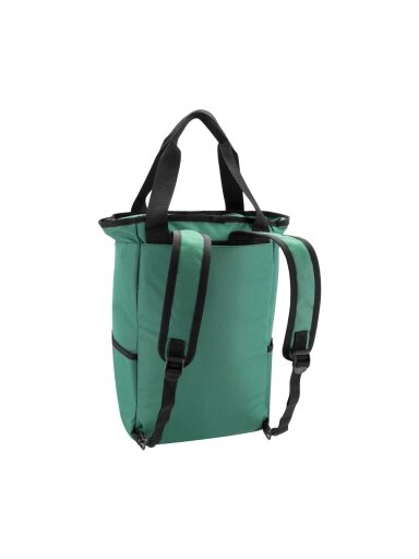 Spokey Osaka 2 in 1 miesto kuprinė/krepšys 20 l žalia