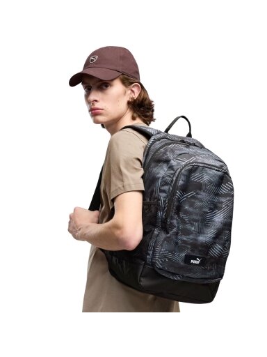 Puma kuprinė Academy pilka-juoda AOP 91150 26