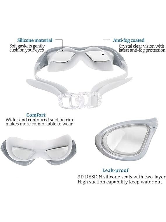 Plaukimo akiniai žydri 2