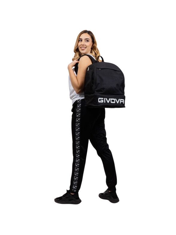 Givova Zaino Sport Small kuprinė su sustandintu dugnu, juoda, B029-0010-UNICA 1