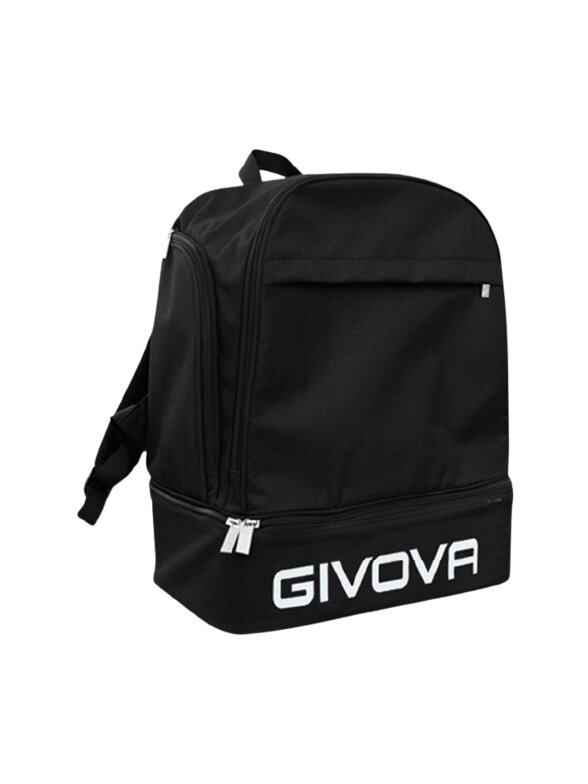 Givova Zaino Sport Small kuprinė su sustandintu dugnu, juoda, B029-0010-UNICA Givova Zaino Sport Small kuprinė su sustandintu dugnu, juoda, B029-0010-UNICA