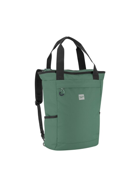 Spokey Osaka 2 in 1 miesto kuprinė/krepšys 20 l žalia