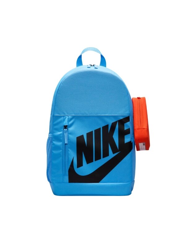 Nike Elemental kuprinė šviesiai mėlyna + pieštukų dėklas oranžinis HJ4186 412 Nike Elemental kuprinė šviesiai mėlyna + pieštukų dėklas oranžinis HJ4186 412