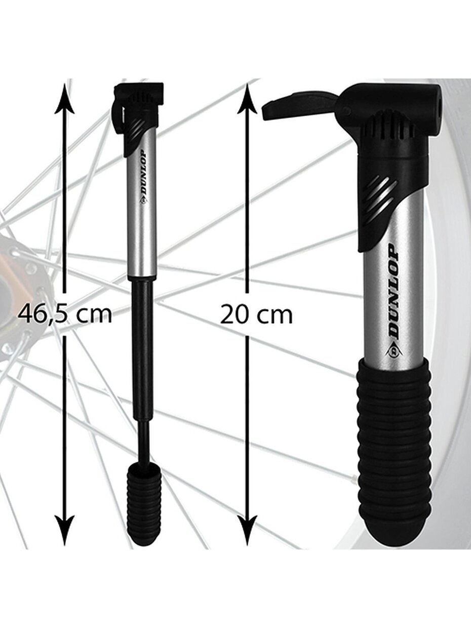 Dunlop Mini aliumininė dviračio pompa 120psi 8bar 102184 4