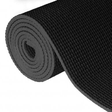 Profit Slim 173x61x0,5 cm juodas jogos kilimėlis