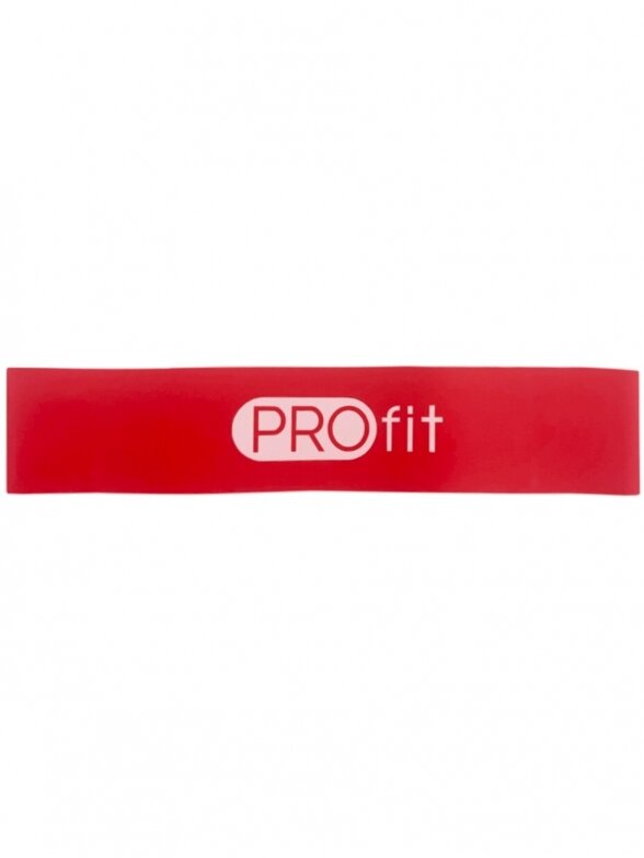 Profit Mini Band guma 50 cm x 5 cm x 0,6 mm raudona