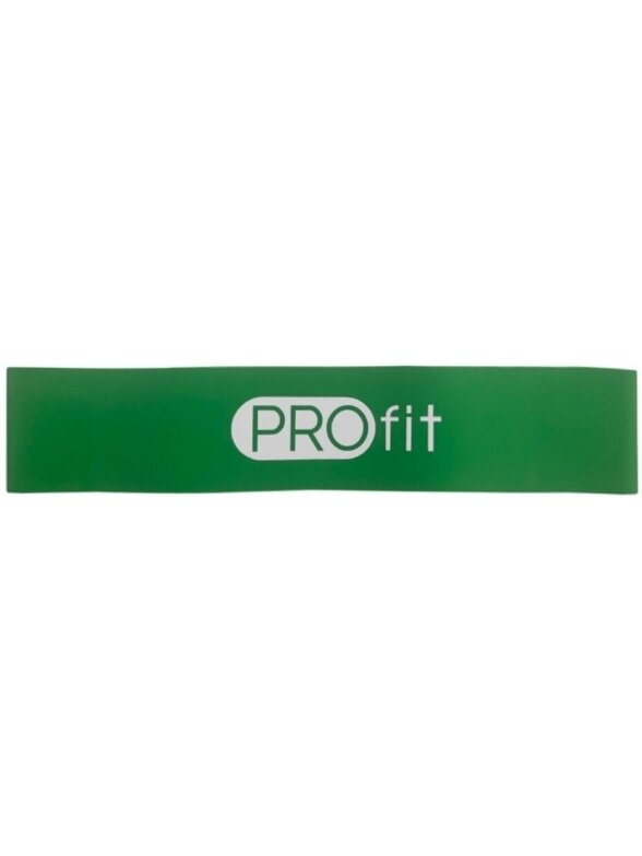 Profit Mini Band guma 50 cm x 5 cm x 1,3 mm žalia Profit Mini Band guma 50 cm x 5 cm x 1,3 mm žalia