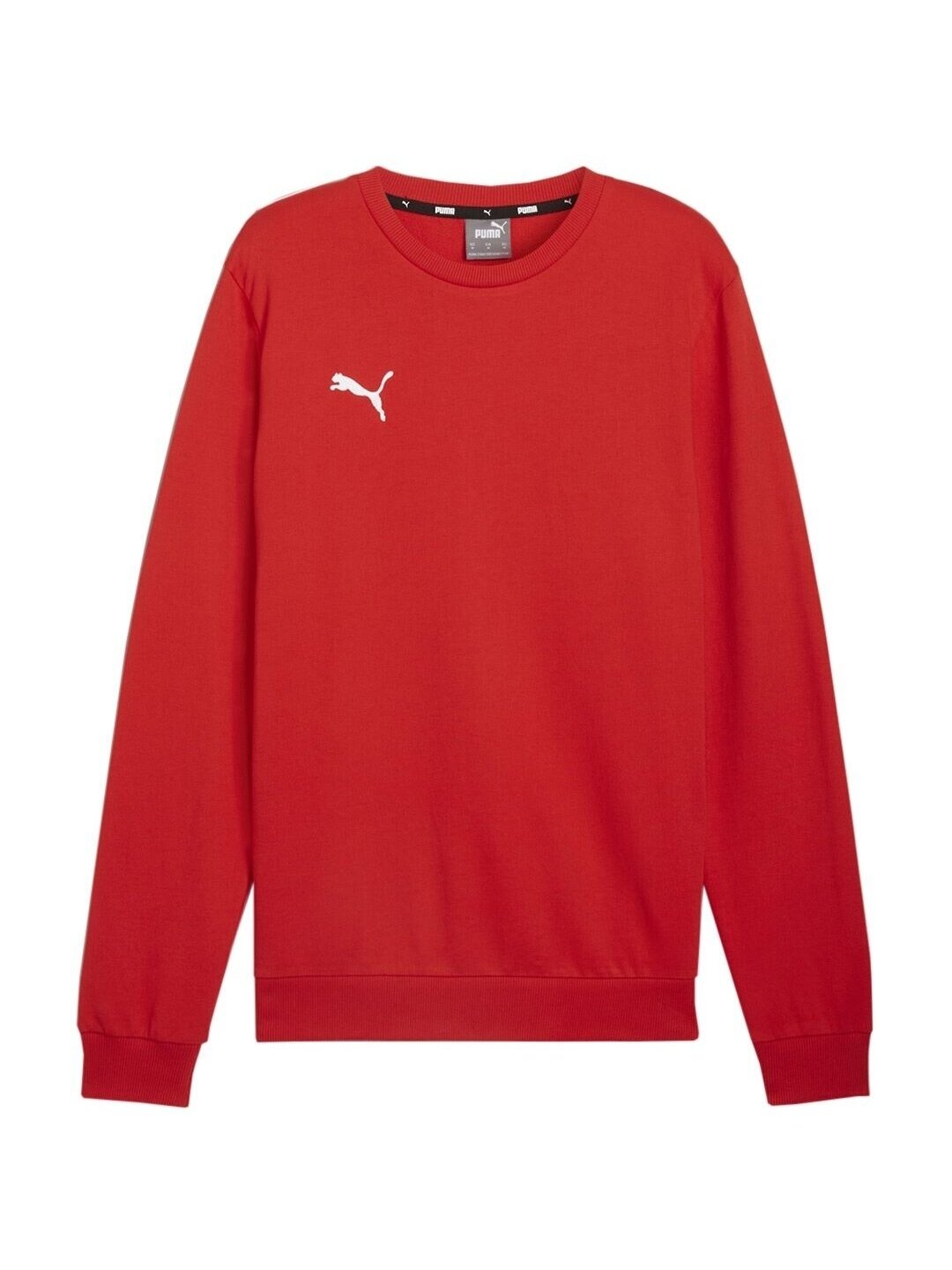 Puma Team Goal Casuals Crew Neck Sweat vyriškas džemperis raudonas 658592 01 1