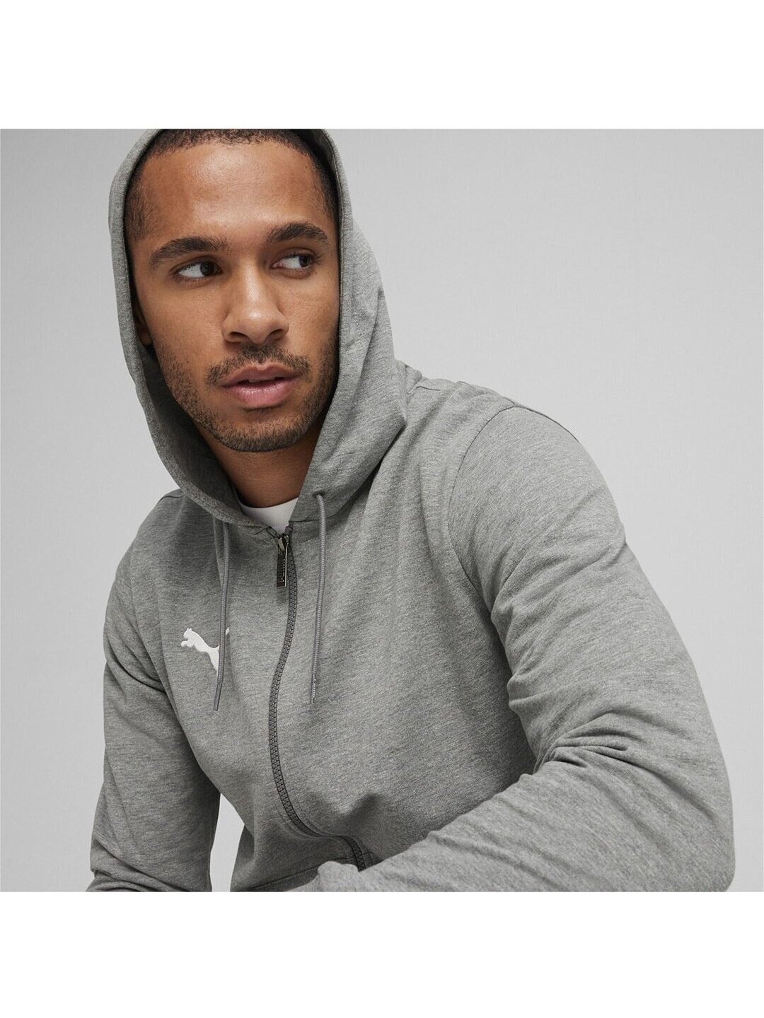 Puma Team Goal Casuals vyriškas džemperis su gobtuvu pilkas 658595 33 3