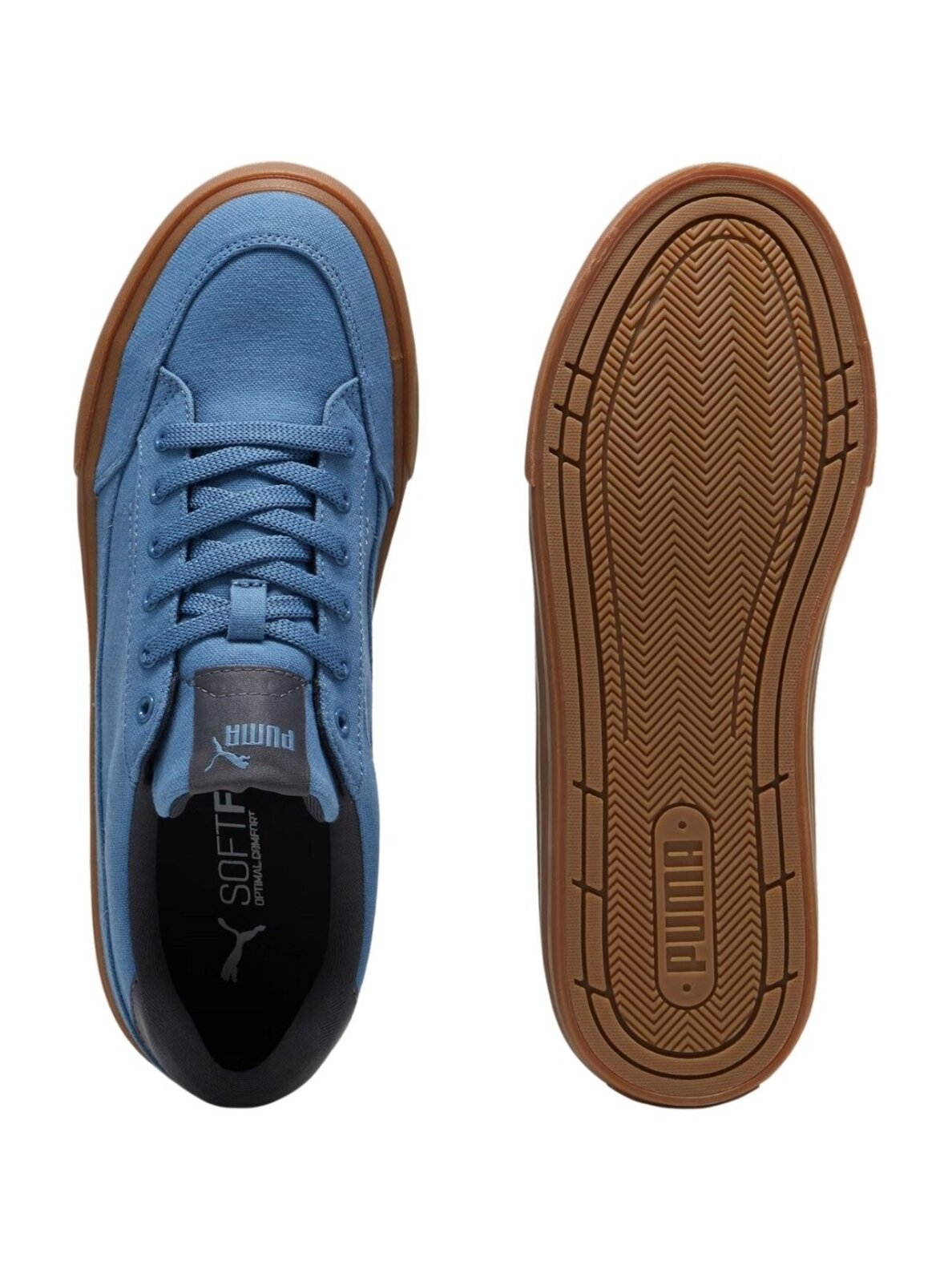 Puma Court Classic vaikiški batai, mėlyni 395020 09 5 Puma Court Classic vaikiški batai, mėlyni 395020 09 5