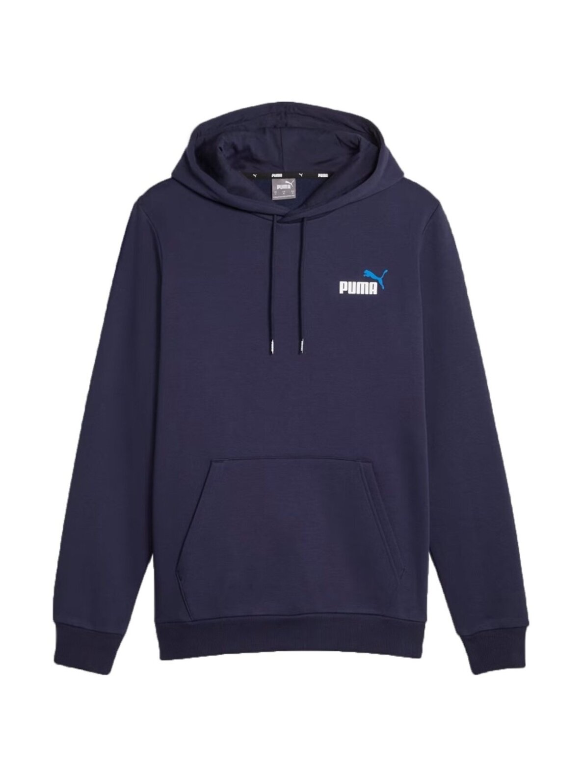 Puma ESS+ 2 Col Small Logo Hoodie FL vyriškas džemperis, tamsiai mėlynas 674471 06 1