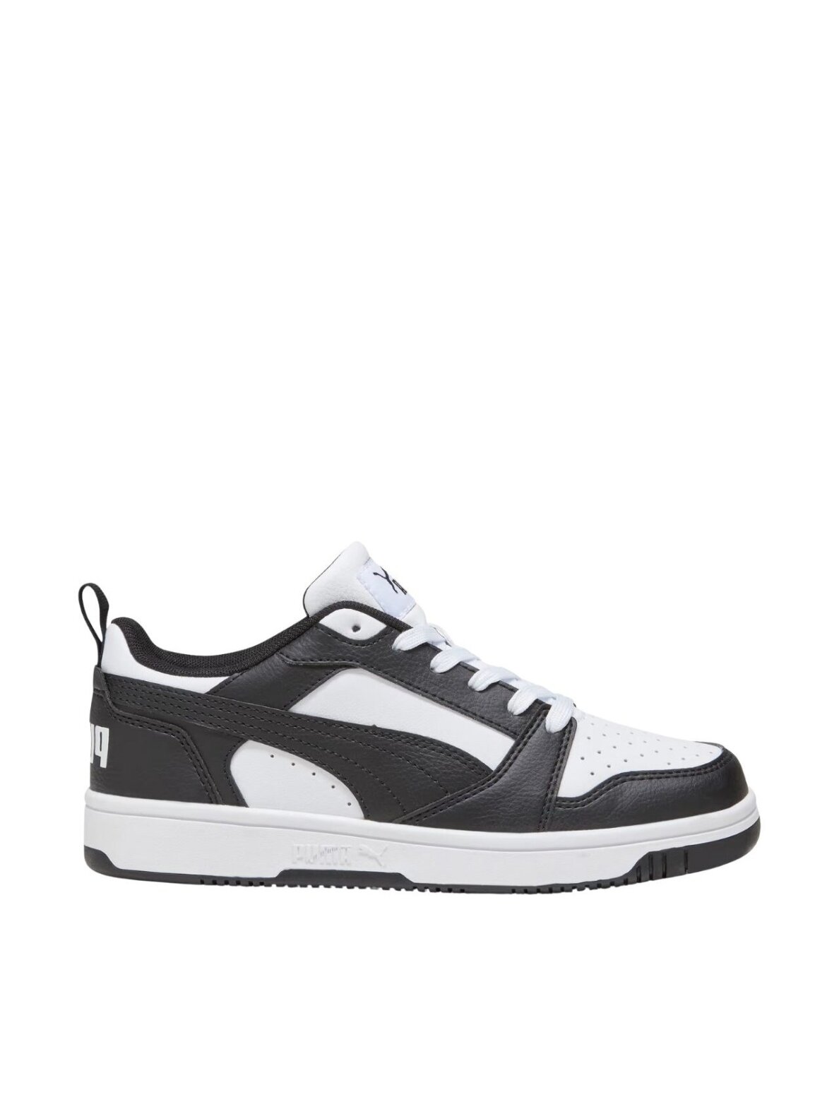 Puma Rebound V6 Lo Mid batai vaikams balti-juodi 393833 01
