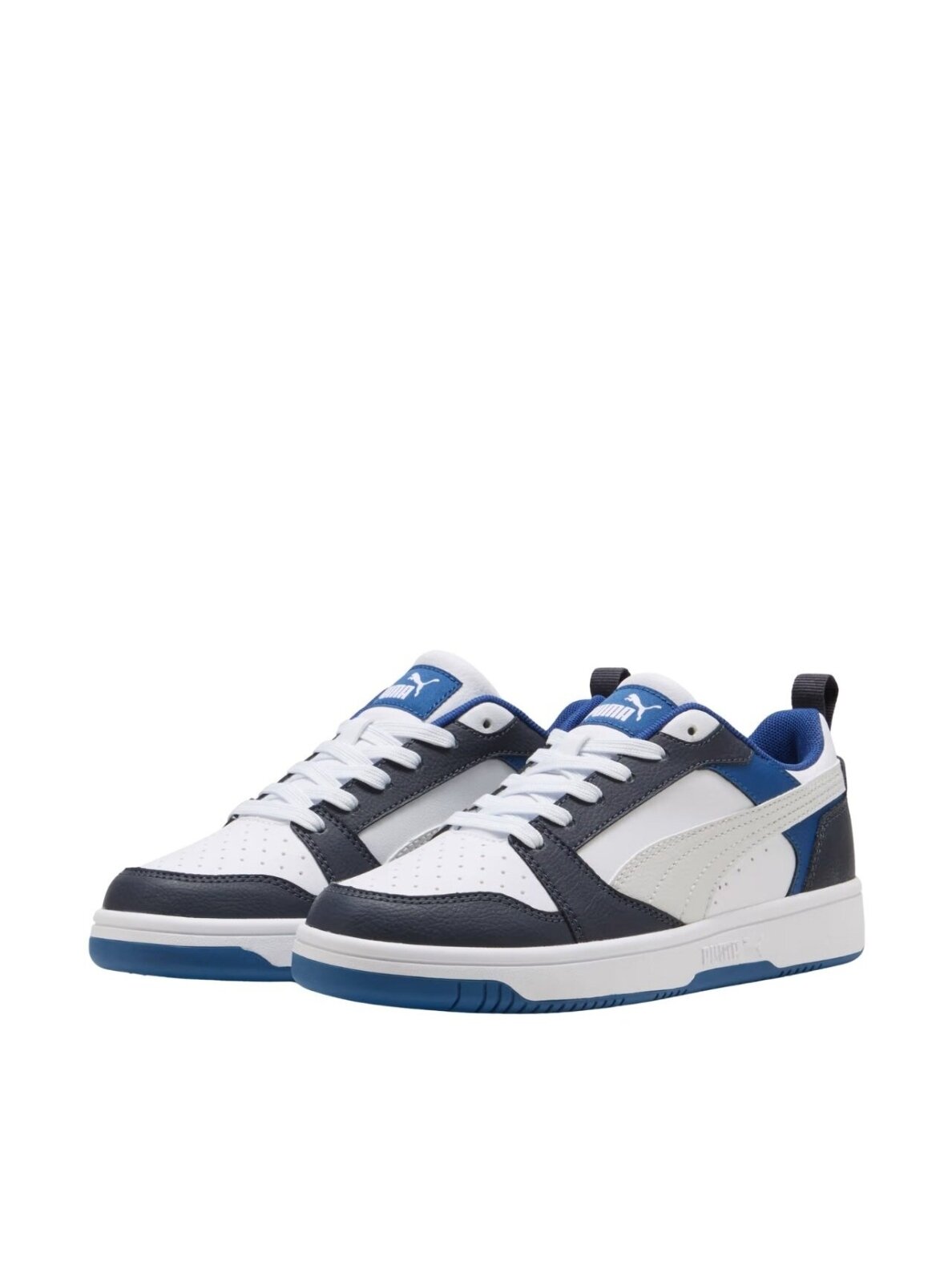 Puma Rebound V6 Lo Mid batai vaikams balti-mėlyni 393833 28 1 Puma Rebound V6 Lo Mid batai vaikams balti-mėlyni 393833 28 1