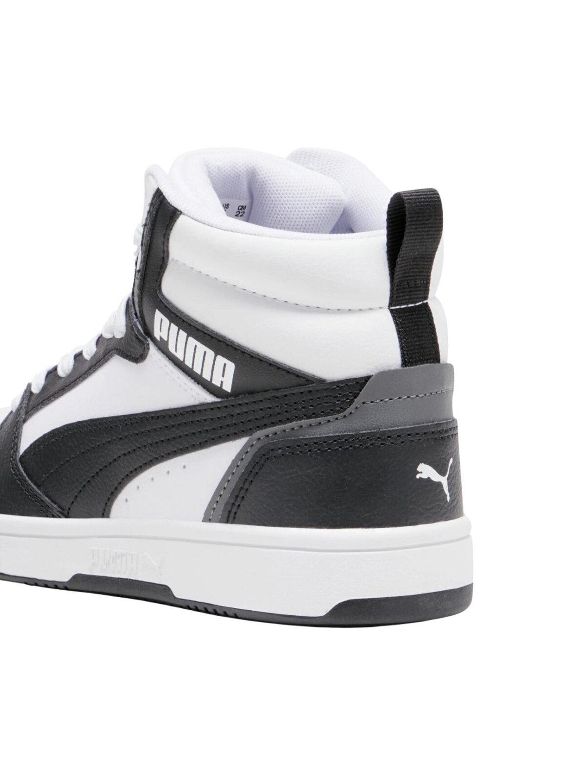 Puma Rebound V6 Mid batai vaikams balti-juodi 393831 01 2 Puma Rebound V6 Mid batai vaikams balti-juodi 393831 01 2