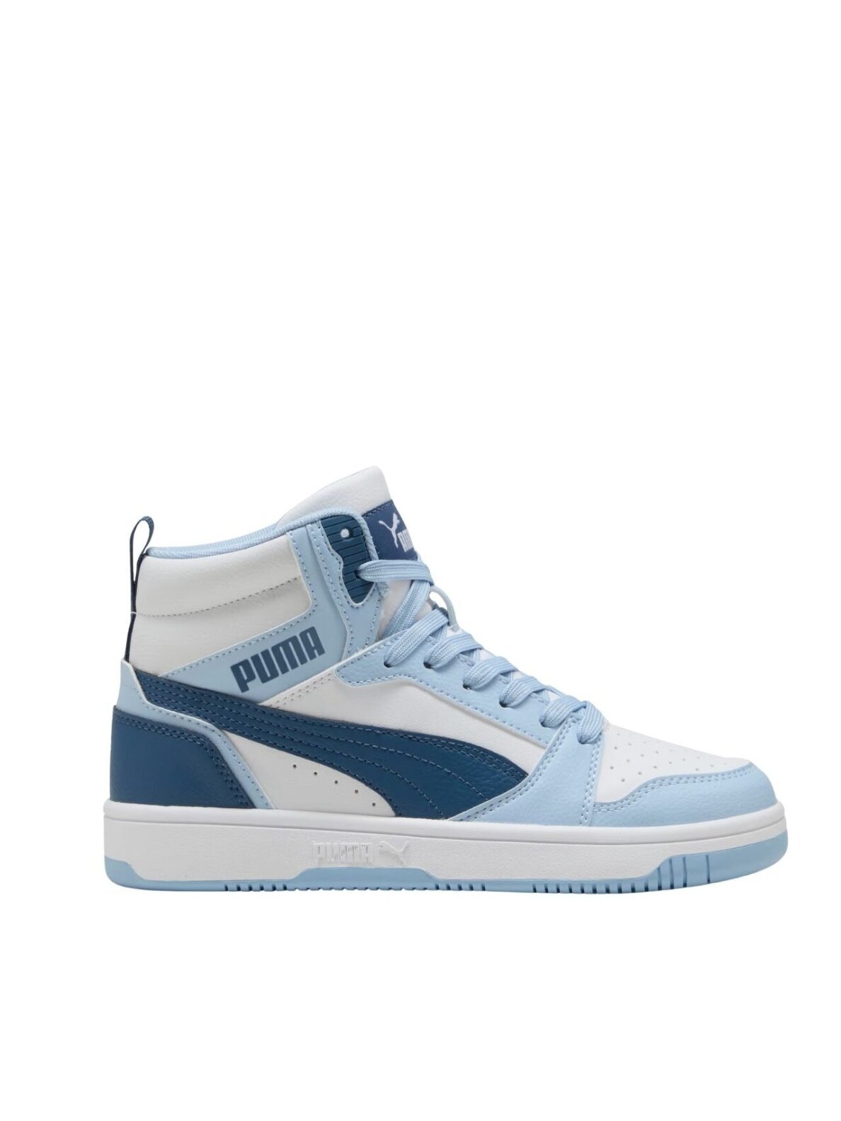 Puma Rebound V6 Mid batai vaikams balti-mėlyni 393831 32 1