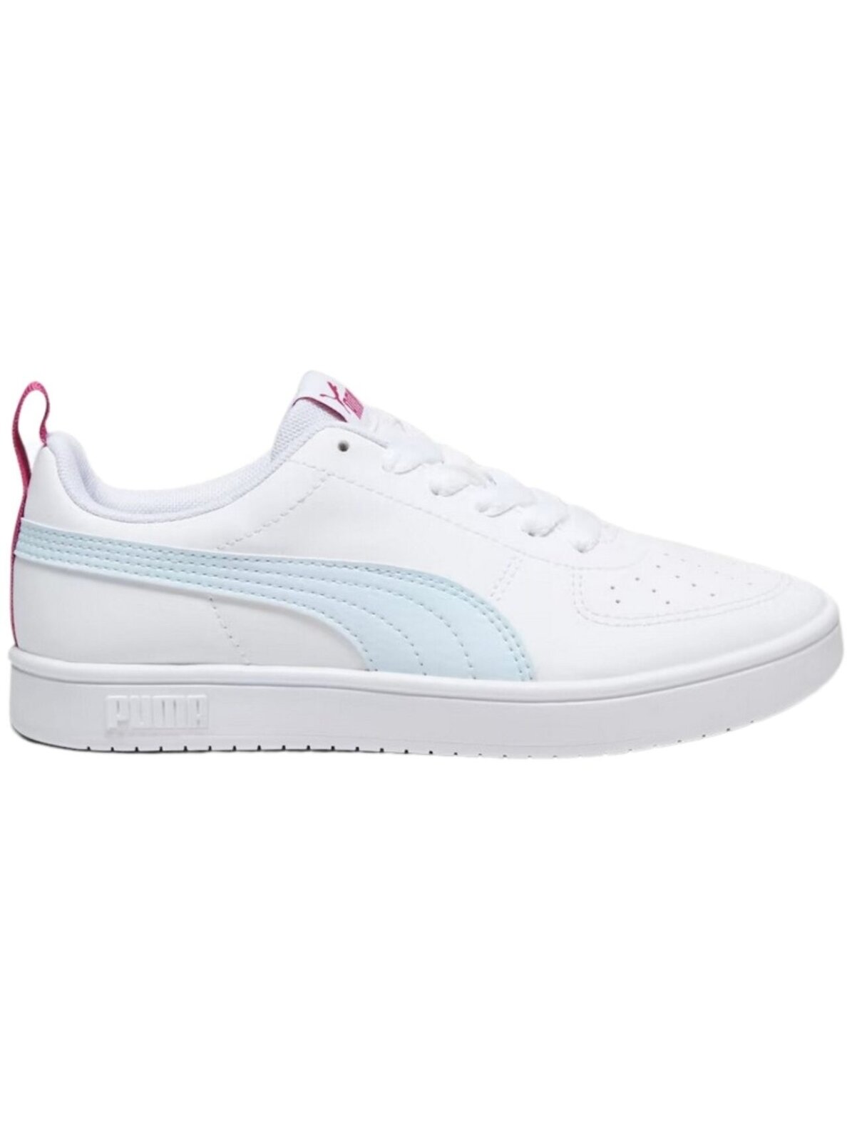 Puma Rickie vaikiški batai balti ir mėlyni 384311 21 4 Puma Rickie vaikiški batai balti ir mėlyni 384311 21 4