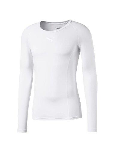Puma LIGA Baselayer Tee LS vyriški marškinėliai balti 655920 04