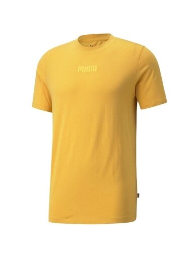 Puma Modern Basics Tee vyriški marškinėliai, geltoni 589345 37