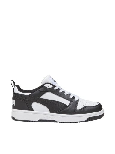 Puma Rebound V6 Lo Mid batai vaikams balti-juodi 393833 01
