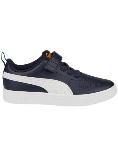 Puma Rickie AC PS vaikiški batai tamsiai mėlyni ir balti 385836 07
