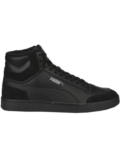 Puma Shuffle Mid Fur vyriški batai juodi 387609 01