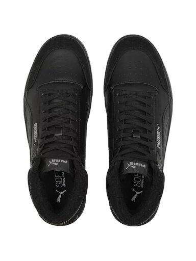 Puma Shuffle Mid Fur vyriški batai juodi 387609 01