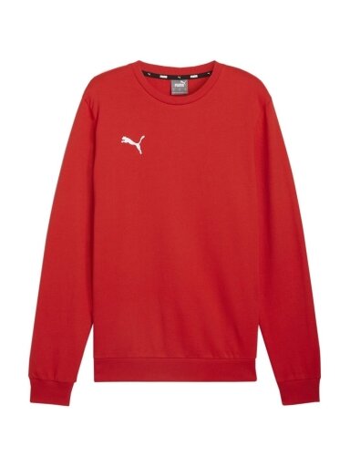 Puma Team Goal Casuals Crew Neck Sweat vyriškas džemperis raudonas 658592 01