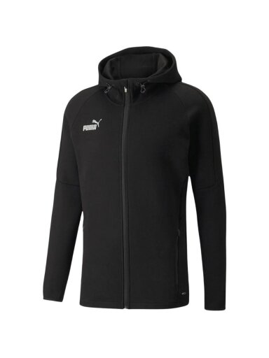 Puma teamFINAL Casuals Hooded Jkt vyriškas džemperis juodas 657383 03