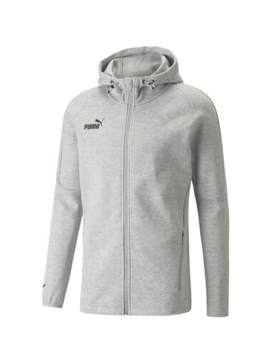 Puma teamFINAL Casuals Hooded Jkt vyriškas džemperis pilkas 657383 33