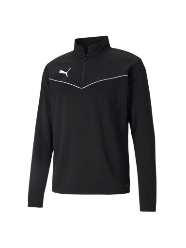 Puma teamRISE 1 4 „Zip Top“ vyriški džemperiai juodi 657394 03