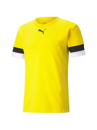 Puma teamRISE Jersey vyriški marškinėliai geltoni 704932 07